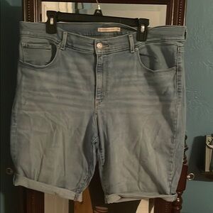 Light Blue Denim Shorts
